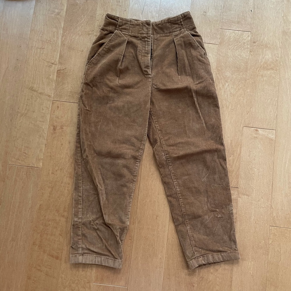 Aritzia corduroy trousers